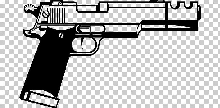 Firearm Revolver Pistol Clip PNG, Clipart, Air Gun, Black, Black And White, Clip, Firearm Free PNG Download