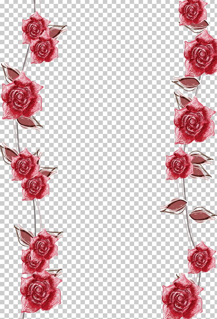 Pink Roses Border Background PNG, Clipart, Artificial Flower, Cut Flowers, Design, Designer, Floral Design Free PNG Download