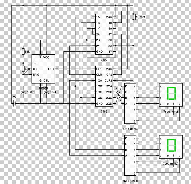 Counter Circuit Diagram Seven-segment Display Circuit Design Electronic Circuit PNG, Clipart, Angle, Area, Asynchronous Circuit, Binarycoded Decimal, Bit Free PNG Download