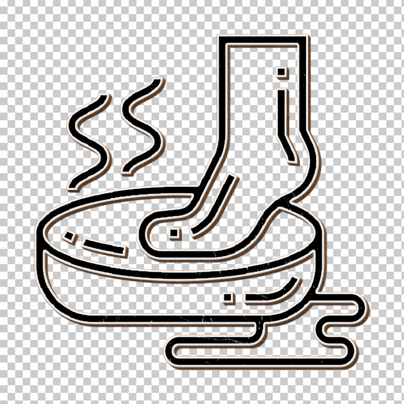 Spa Element Icon Foot Icon PNG, Clipart, Coloring Book, Foot Icon, Furniture, Line, Line Art Free PNG Download