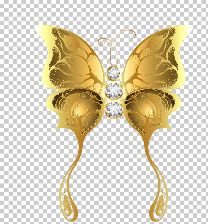 Butterfly Moth Gold PNG, Clipart, 3d Computer Graphics, Brooch, Butterflies And Moths, Butterfly, Computer Graphics Free PNG Download