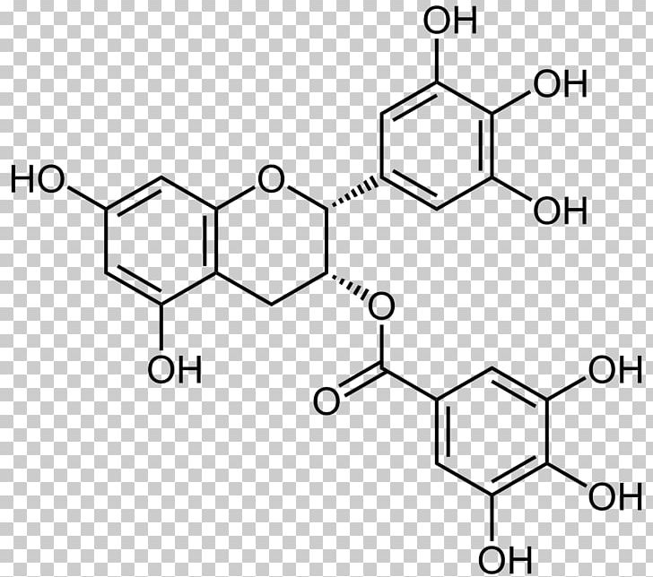 Green Tea Matcha Epigallocatechin Gallate Gallocatechol PNG, Clipart, Angle, Antioxidant, Area, Auto Part, Black And White Free PNG Download