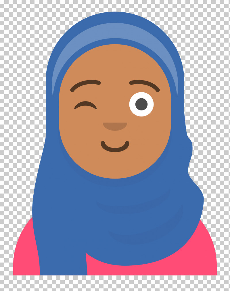 Hijab Avatar PNG, Clipart, Electric Blue M, Face, Facial Hair, Forehead, Human Free PNG Download