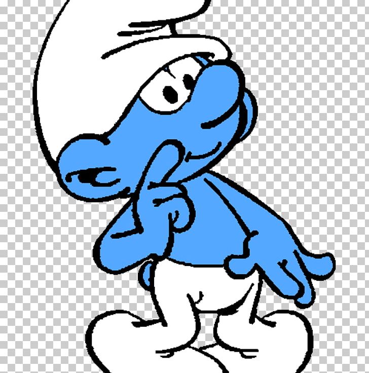 Clumsy Smurf Grouchy Smurf Papa Smurf Smurfette Baby Smurf PNG, Clipart, Art, Artwork, Baby Smurf, Beak, Black And White Free PNG Download