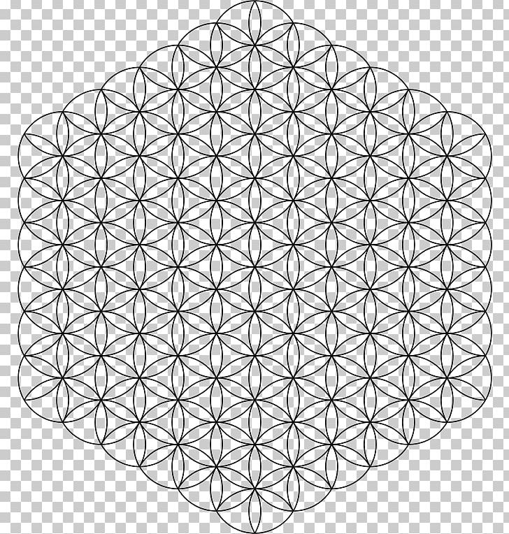 Overlapping Circles Grid Sacred Geometry Tree Of Life Coloring Book PNG, Clipart,  Free PNG Download
