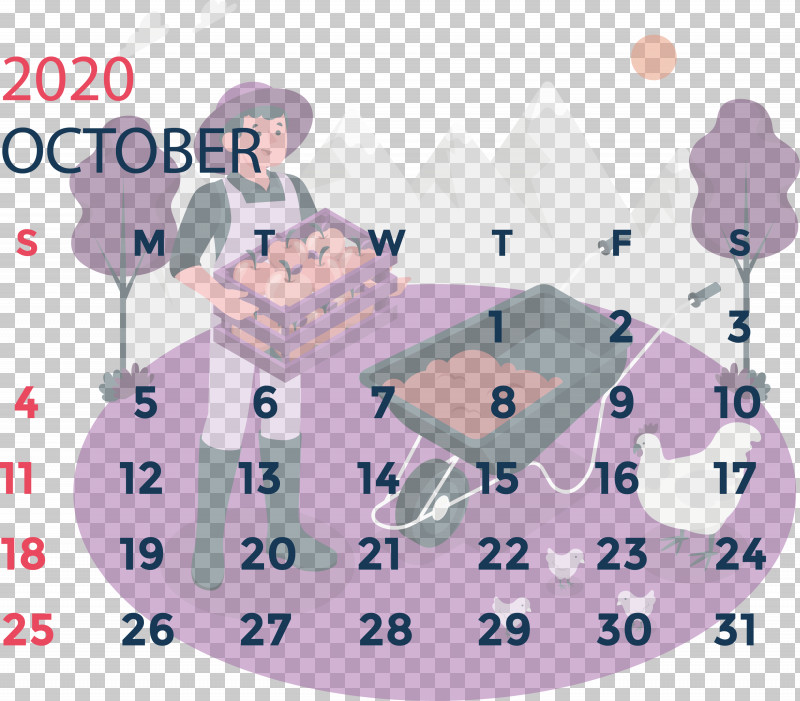 October 2020 Calendar October 2020 Printable Calendar PNG, Clipart, Cartoon, Meter, October 2020 Calendar, October 2020 Printable Calendar, Pink M Free PNG Download