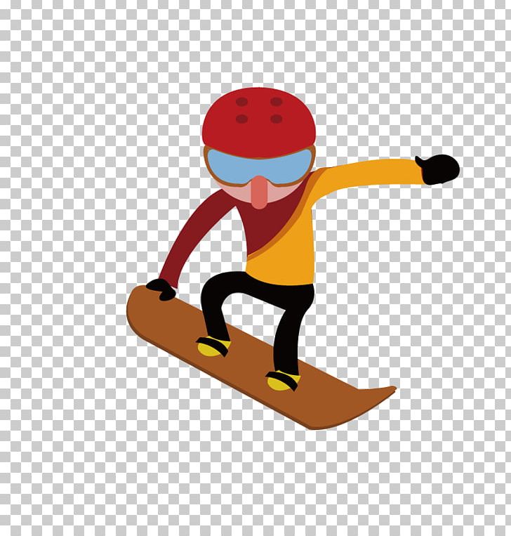 Snowboarding Skiing PNG, Clipart, Animal On A Snowboard, Cartoon, Hand, Hand Painted, Happy Birthday Vector Images Free PNG Download