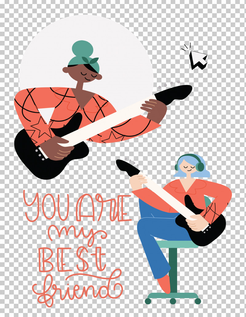 Best Friends You Are My Best Friends PNG, Clipart, Acoustic Guitar, Best Friends, Caricature, Cartoon, Drawing Free PNG Download