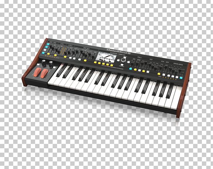 Sound Synthesizers Behringer DEEPMIND 6 Analog 6-Voice Polyphonic Synthesizer Analog Synthesizer Keyboard PNG, Clipart, Analog Synthesizer, Celesta, Digital Piano, Electronics, Input Device Free PNG Download