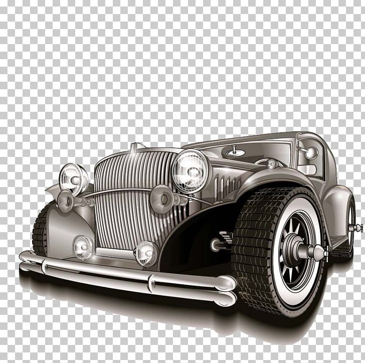 Vintage Car Automobile Repair Shop Motor Vehicle Service PNG, Clipart, Antique Car, Black And White, Car, Cartoon Car, Cartoon Character Free PNG Download