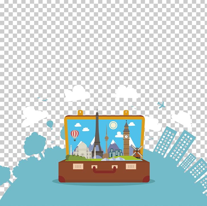 Tourism Cartoon Travel Illustration PNG, Clipart, Art, Building, Computer Wallpaper, Global, Global Warming Free PNG Download