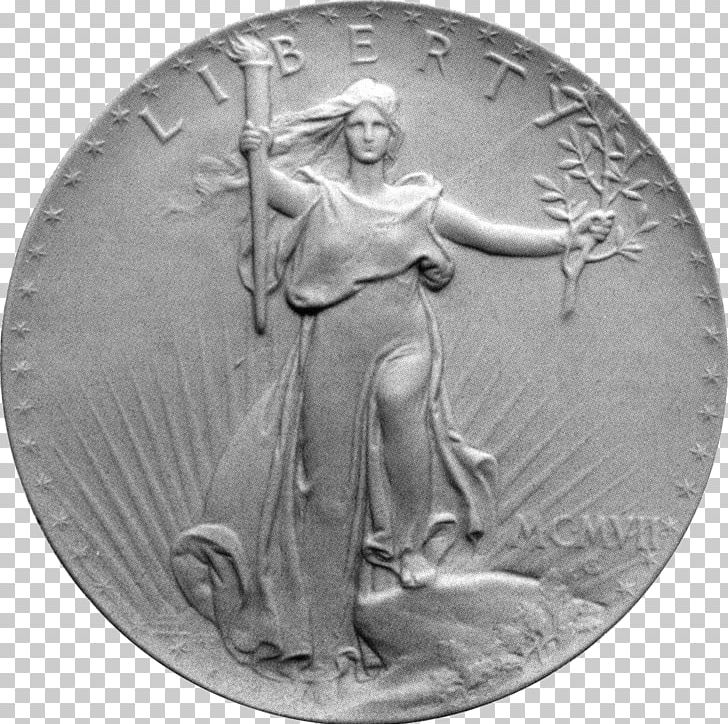 Coin Saint-Gaudens Double Eagle Sculpture PNG, Clipart, Augustus Saintgaudens, Black And White, Bronze, Classical Sculpture, Coin Free PNG Download