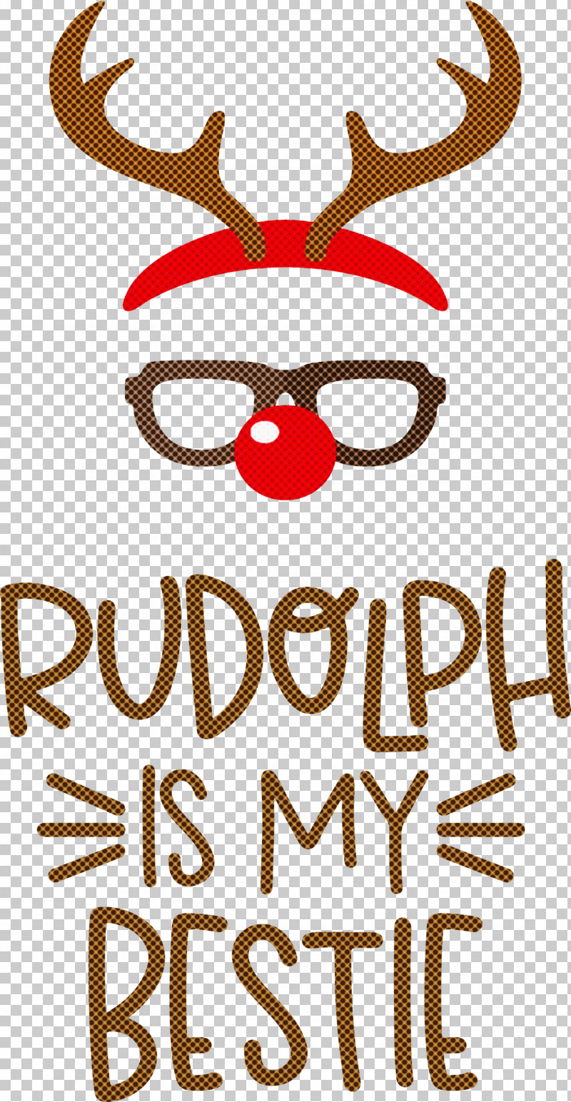 Rudolph Is My Bestie Rudolph Deer PNG, Clipart, Antler, Christmas, Deer, Geometry, Line Free PNG Download