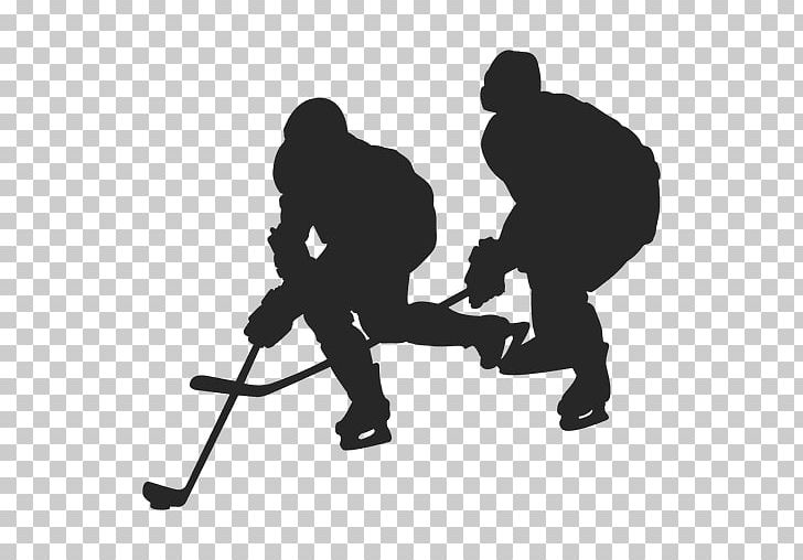 Silhouette Ice Hockey Sport Goal PNG, Clipart, Angle, Animals, Black, Black And White, Drawing Free PNG Download