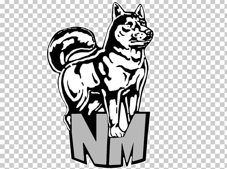Siberian Husky North Marion High School Cat Canidae National Secondary School PNG, Clipart, Animal, Animals, Art, Black, Black And White Free PNG Download