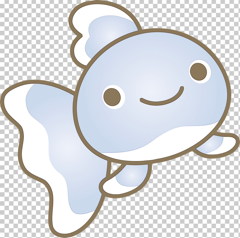 White Cartoon Smile PNG, Clipart, Baby Goldfish, Cartoon, Goldfish, Paint, Smile Free PNG Download