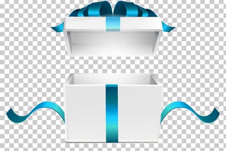 Gift Blue Box PNG Transparent Clipart​