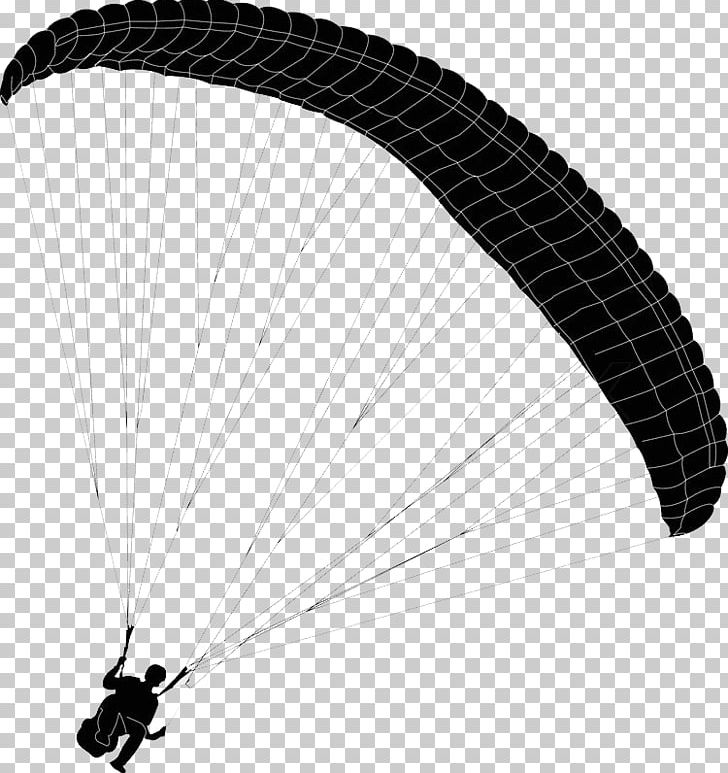 Flight Paragliding Hot Air Balloon PNG, Clipart, Air Sports, Black, Black And White, Clip Art, Flight Free PNG Download