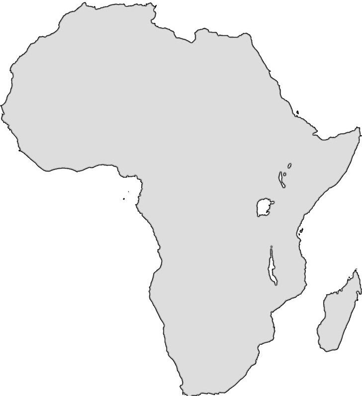 Africa Map Png Clipart Africa Africa Cliparts Angle Area Black And White Free Png Download