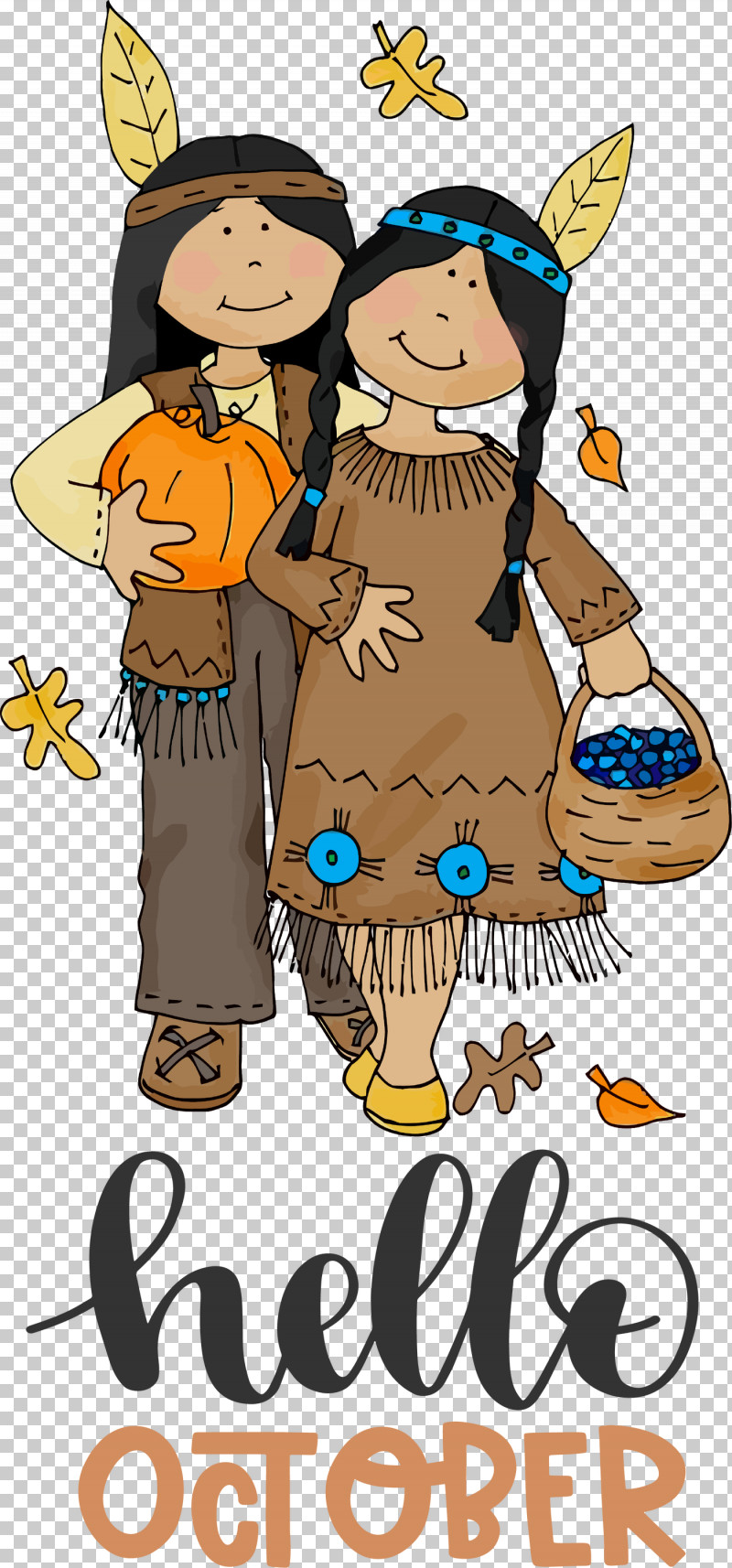 Hello October Autumn PNG, Clipart, American Indian Group, Animation, Autumn, Cartoon, Drawing Free PNG Download