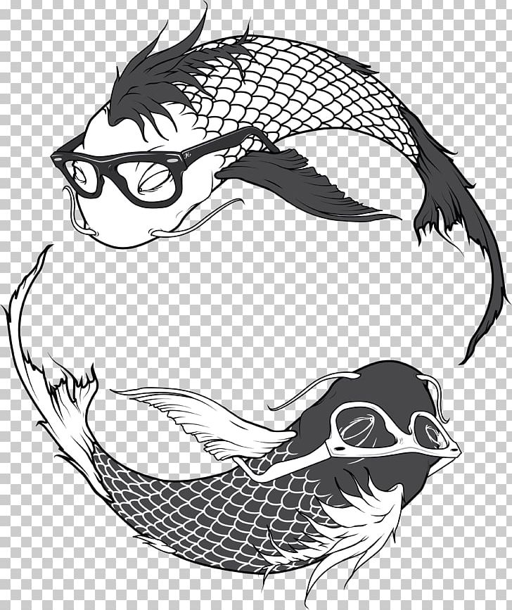 Koi Fish Mobile App Laptop Illustration PNG, Clipart, Artwork, Asc, Black And White, Common Carp, Drawing Free PNG Download