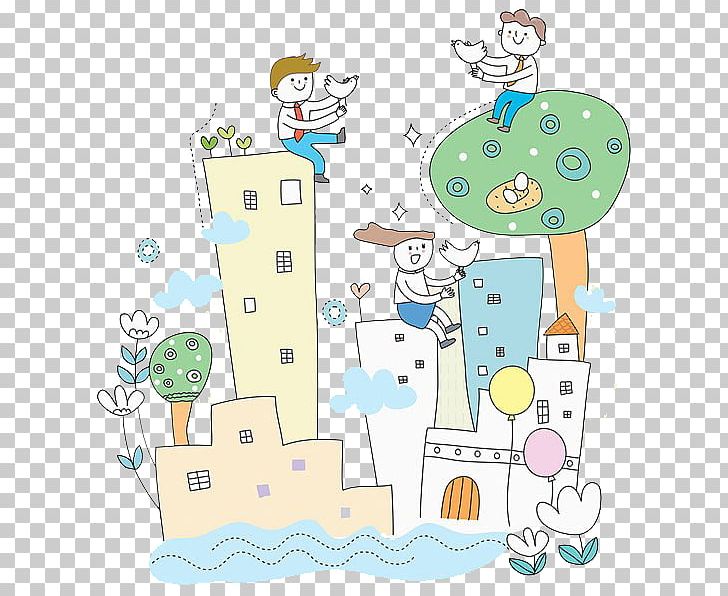 Cartoon Drawing Illustration PNG, Clipart, Apartment House, Area, Art, Balloon, Cartoon Free PNG Download