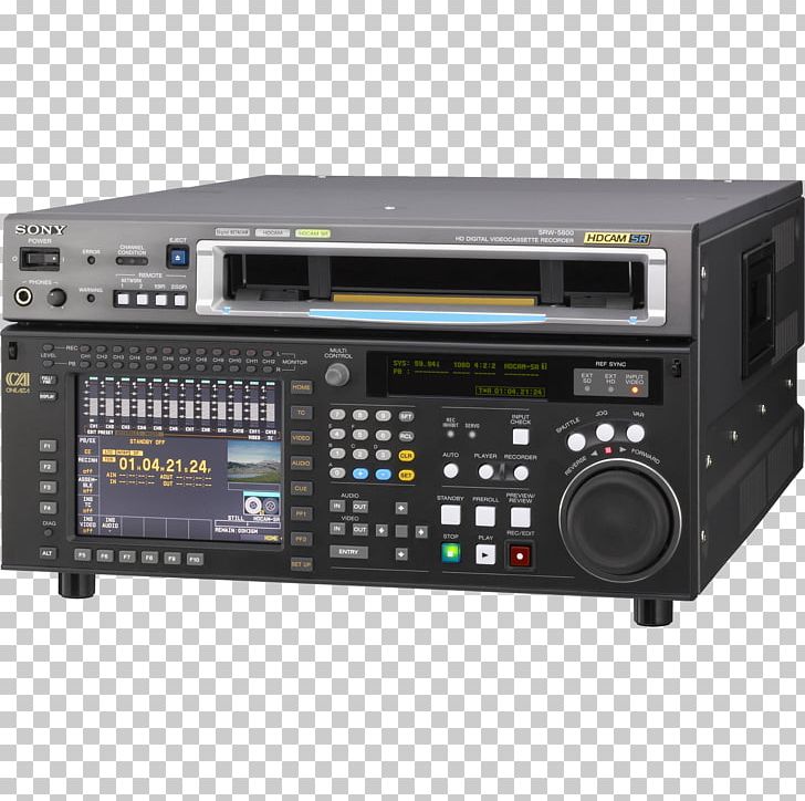 Video Tape Recorder HDCAM SR High-definition Video PNG, Clipart, Audio Equipment, Audio Receiver, Betacam, Electronic Instrument, Electronics Free PNG Download