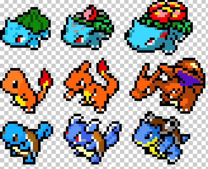 Pikachu Pokémon Charmander Pixel Art Squirtle PNG, Clipart, Area, Art, Bulbasaur, Charizard, Charmander Free PNG Download