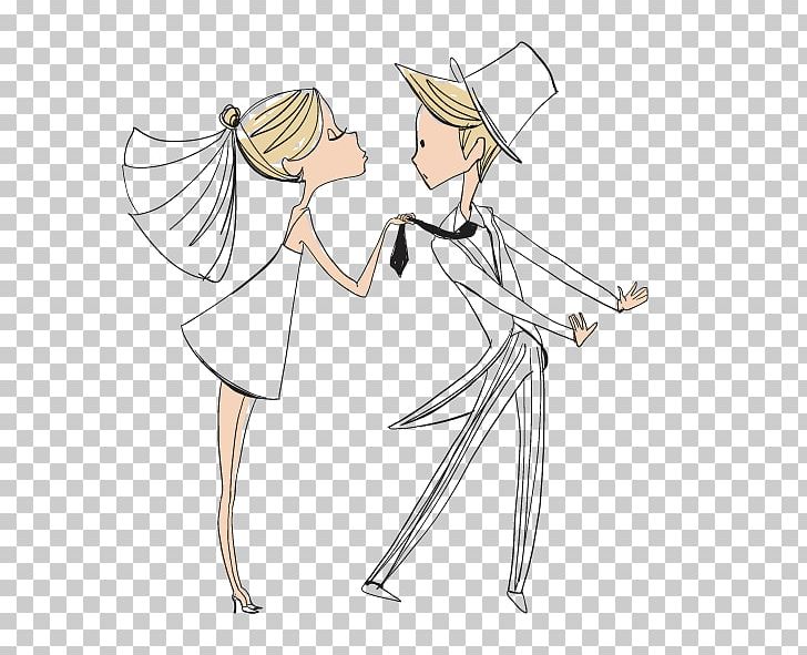 Cartoon Marriage Wedding Illustration PNG, Clipart, Arm, Art, Beauty, Bride, Bridegroom Free PNG Download