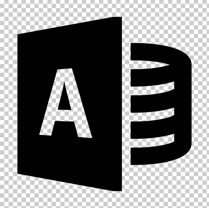 Access 2013 Microsoft Access Database PNG, Clipart, Angle, Black And White, Brand, Computer Icons, Database Free PNG Download