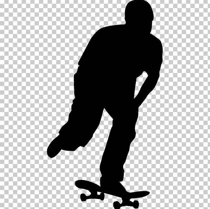 Skateboarding Silhouette PNG, Clipart, Angle, Black And White, Footwear, Freebord, Human Behavior Free PNG Download
