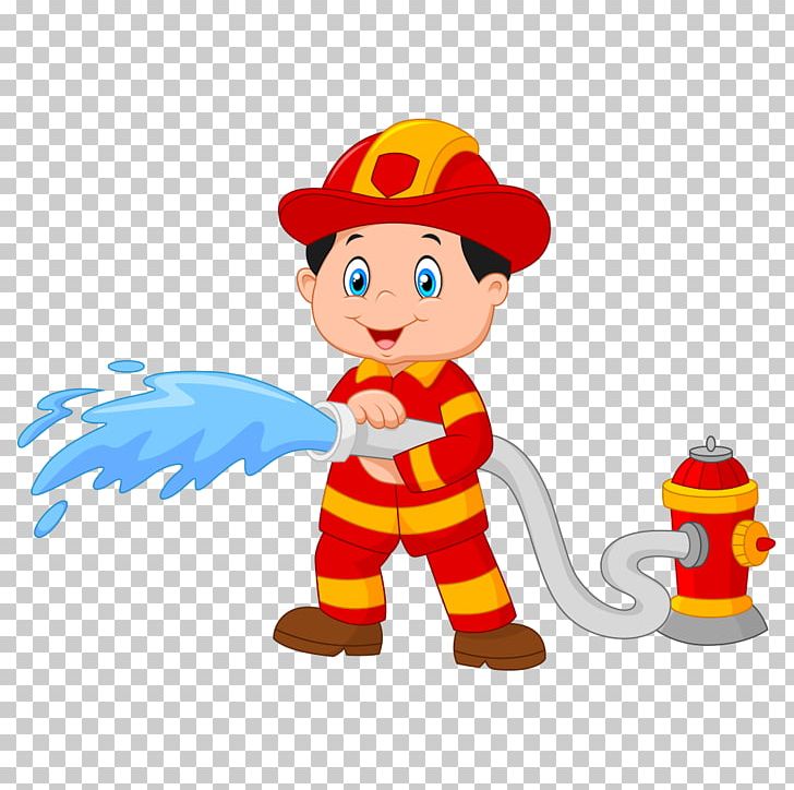 Firefighter Cartoon Illustration PNG, Clipart, Art, Boy, Cartoon Characters, Character, Extinguishing Free PNG Download