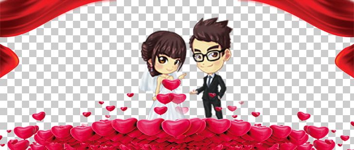 For The Groom Marriage PNG, Clipart, Black Hair, Cartoon, Computer Wallpaper, Couple, Decorative Free PNG Download