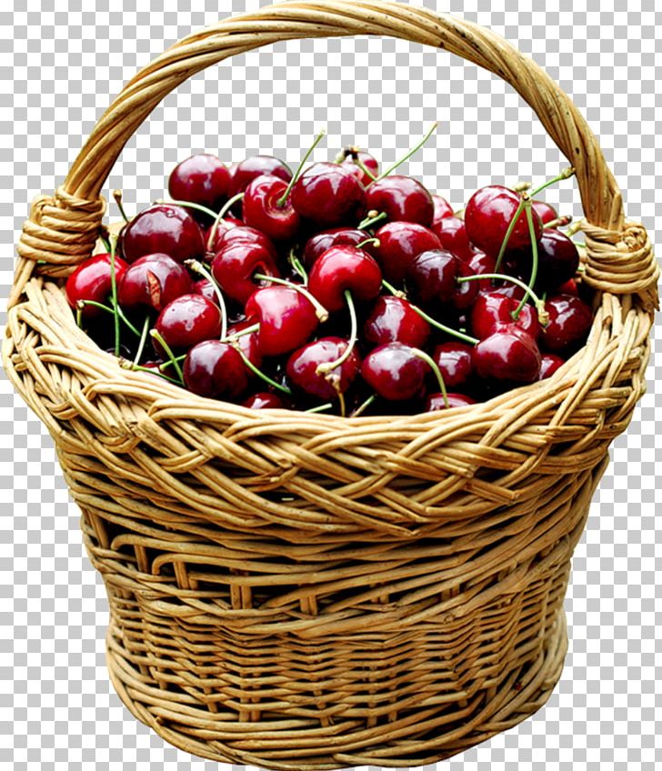 Basket Sweet Cherry Cerasus PNG, Clipart, Basket, Cerasus, Cherry, Decorative Pattern, Easter Basket Free PNG Download