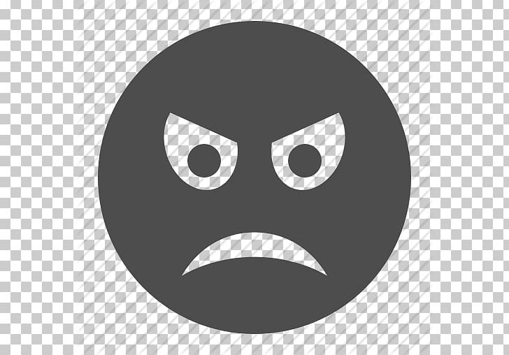 Emoticon Smiley Face Icon PNG, Clipart, Anger, Black, Black And White, Circle, Emoji Free PNG Download