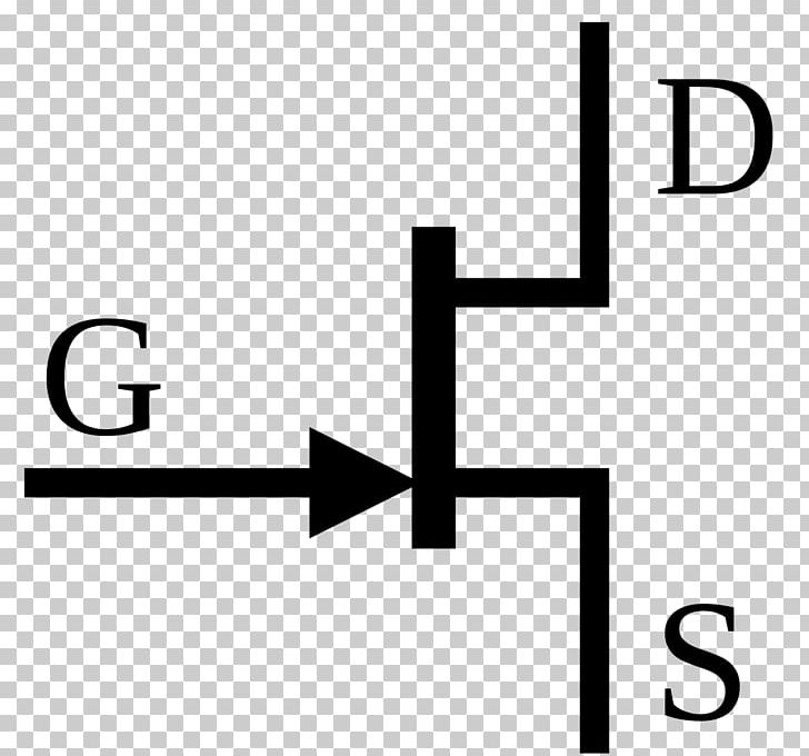 JFET Electronic Symbol Field-effect Transistor Electronic Circuit PNG, Clipart, Angle, Area, Bipolar Junction Transistor, Black, Black And White Free PNG Download