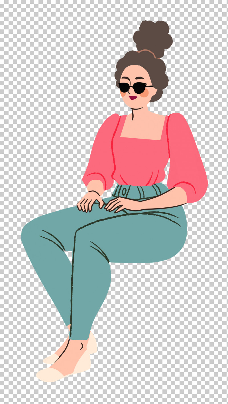 Sitting Girl Woman PNG, Clipart, Girl, Glasses, Lady, Sitting ...