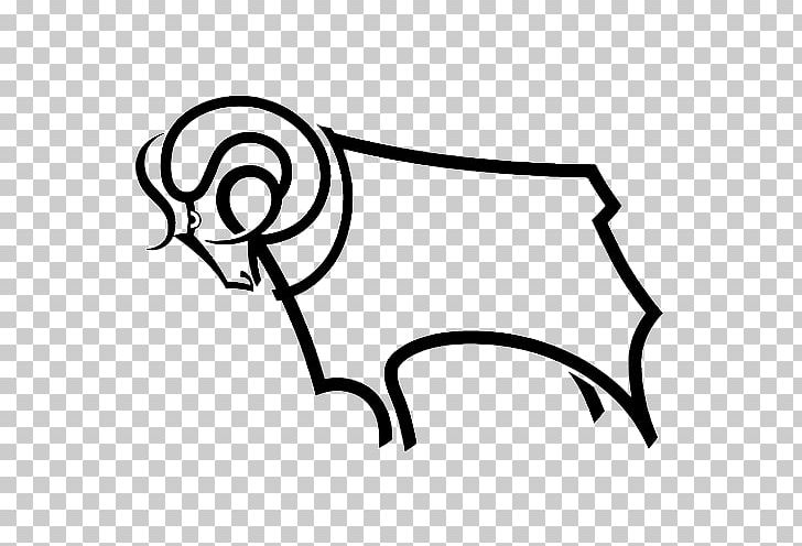 Derby County F.C. Derby County L.F.C. EFL Championship Fulham F.C. PNG, Clipart, Angle, Area, Artwork, Black, Black And White Free PNG Download