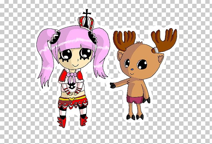 Reindeer Pink M PNG, Clipart, Art, Cartoon, Character, Deer, Fiction Free PNG Download
