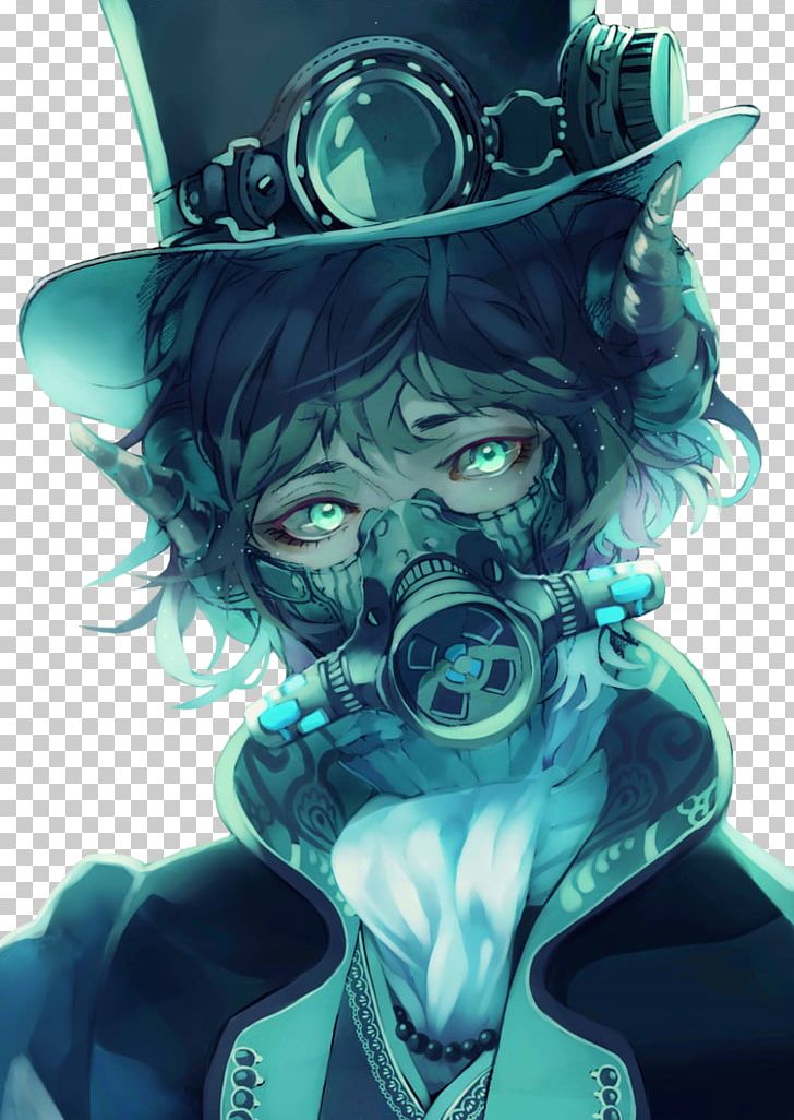 anime characters with gas masks
