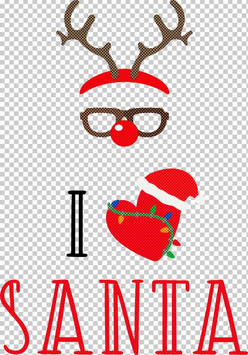 I Love Santa Santa Christmas PNG, Clipart, Antler, Bill Wurtz, Christmas, Christmas Day, Christmas Gift Free PNG Download