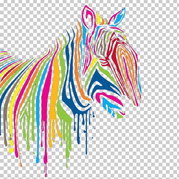T-shirt Zebra Designer Watercolor Painting PNG, Clipart, Animal, Animals, Art, Colorful Background, Color Pencil Free PNG Download