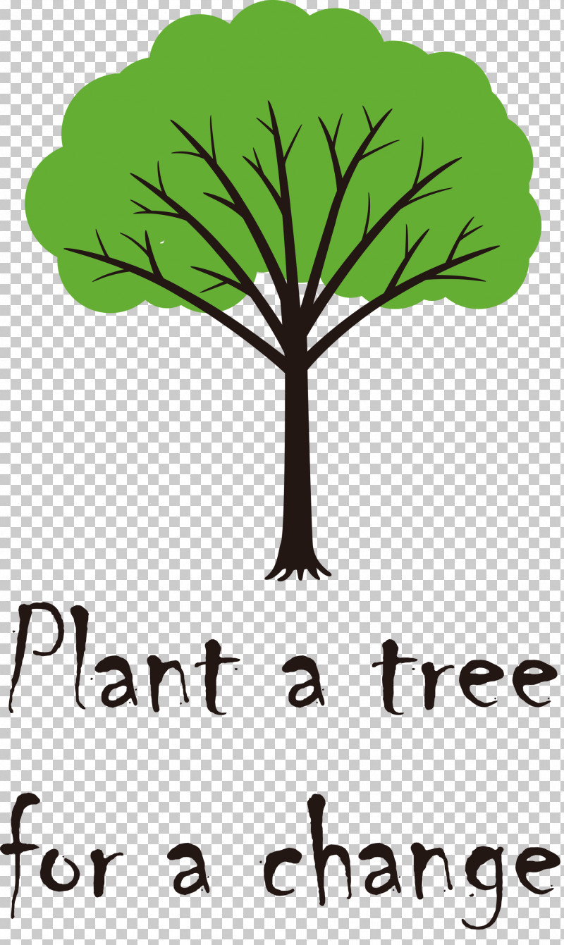 Plant A Tree For A Change Arbor Day PNG, Clipart, Arbor Day, Botinero, Branching, Flower, Leaf Free PNG Download