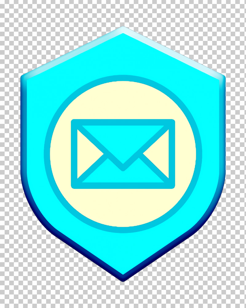 Mail Icon Cyber Icon Shield Icon PNG, Clipart, Aqua, Cyber Icon, Electric Blue, Line, Mail Icon Free PNG Download