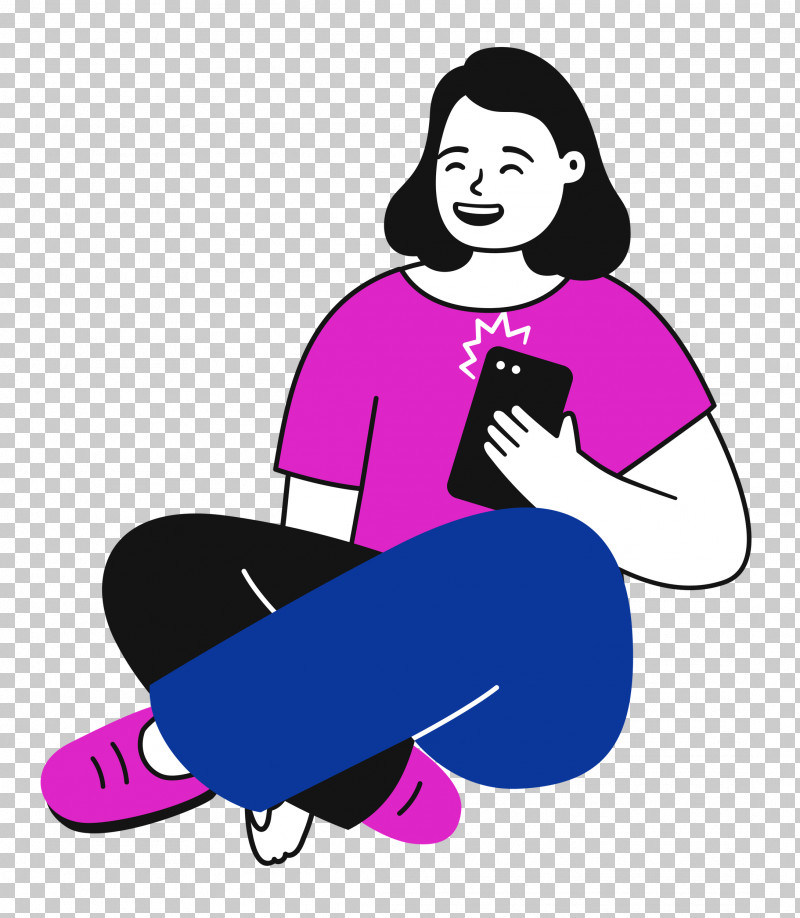 Sitting On Floor Sitting Woman PNG, Clipart, Behavior, Cartoon, Character, Girl, Lady Free PNG Download