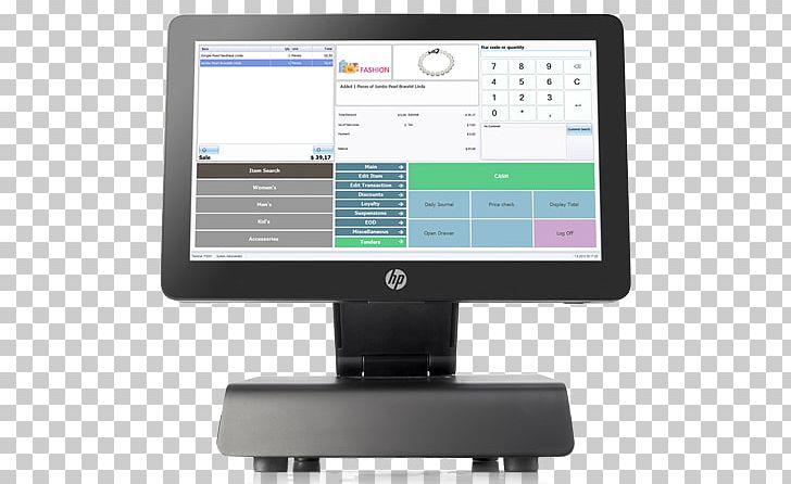 Hewlett-Packard Point Of Sale Retail System Computer Software PNG, Clipart, Business, Computer Monitor, Computer Monitor Accessory, Computer Software, Display Device Free PNG Download