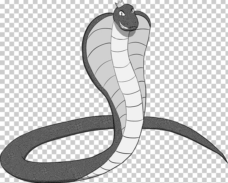 Snake King Cobra Drawing PNG, Clipart, Animals, Art, Black And White, Cartoon, Cobra Free PNG Download