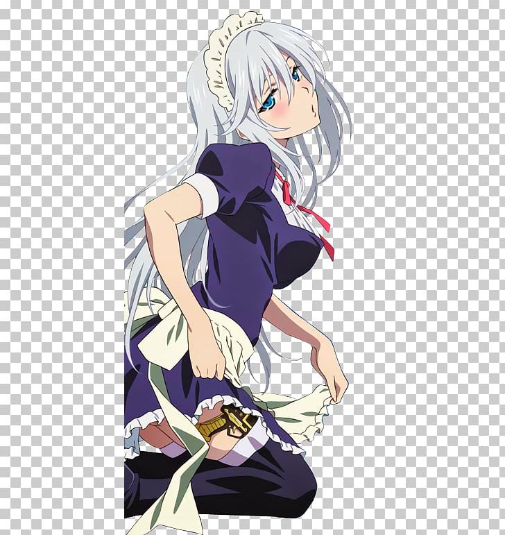 Anime Strike The Blood Fiction Silver Link Ribbon PNG, Clipart, Anime, Apron, Arm, Black Hair, Blood Free PNG Download