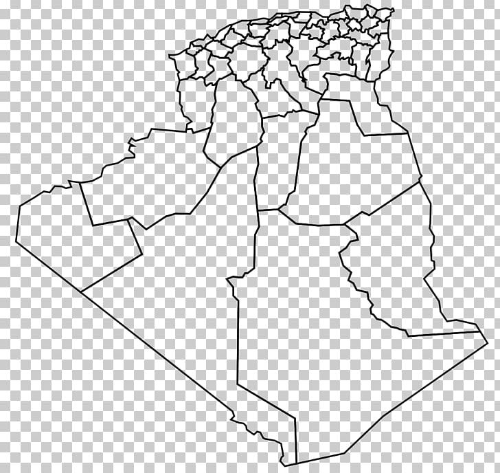 Algeria Blank Map Wikipedia PNG, Clipart, Algeria, Angle, Area, Black And White, Blank Free PNG Download