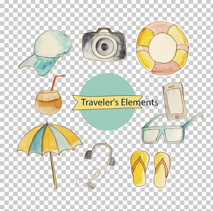 Watercolor Painting Euclidean PNG, Clipart, Beach, Beach Party, Beach Vector, Camera, Circle Free PNG Download